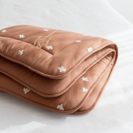 Tapis de parc - jersey moelleux Flower print+Piuma ecru+Piuma moka 14 - vertbaudet enfant 