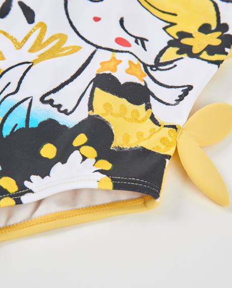 Maillot de bain pour fille en maille avec détail sur le côté Jaune 5 - vertbaudet enfant 