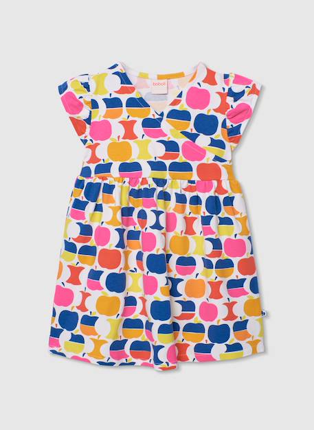 Robe en maille imprimée Multicolore 3 - vertbaudet enfant 