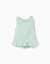 Blouse sans manches en coton et lin Vert clair 1 - vertbaudet enfant 