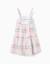 Robe à bretelles en coton avec motif mosaïque Blanc 2 - vertbaudet enfant 