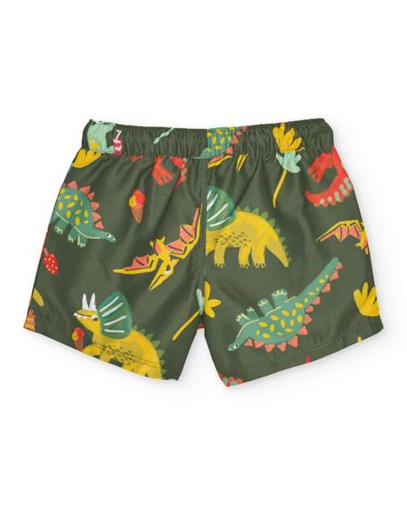 Maillot de bain pour garçon en tissu et à séchage rapide Vert 2 - vertbaudet enfant 
