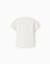 T-shirt en coton avec lignes en relief et poche Blanc+Jaune 2 - vertbaudet enfant 