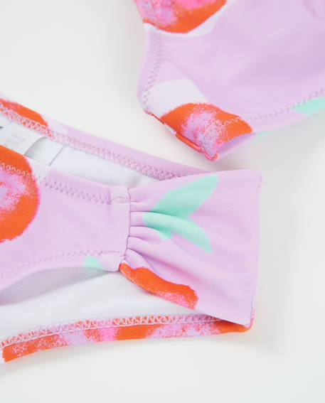 Bikini fille en maille avec application de fleur Rose 4 - vertbaudet enfant 