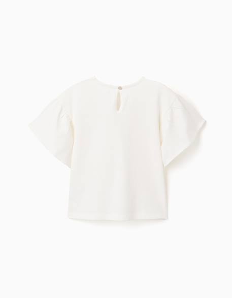 T-shirt en coton avec poche au crochet Blanc 2 - vertbaudet enfant 