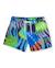 Short de bain garçon en tissu chaîne et trame à séchage rapide Bleu 1 - vertbaudet enfant 