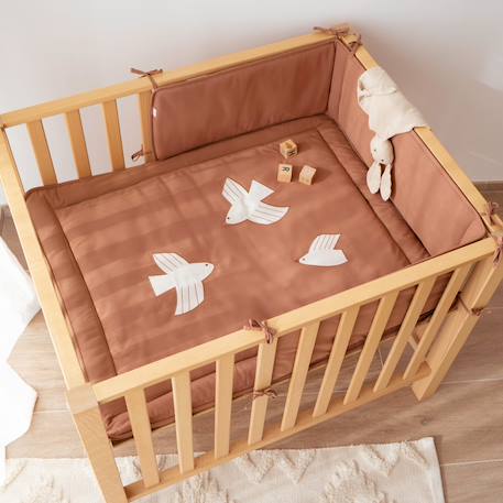 Tour de lit et parc - pure coton Ivoire+Moka+Popcorn 8 - vertbaudet enfant 