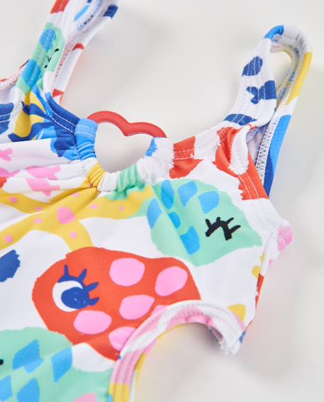 Maillot de bain en maille pour fille avec ouvertures sur les côtés Multicolore 3 - vertbaudet enfant 