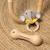 Hochet bois bébé naturel sonore Bois naturel 3 - vertbaudet enfant 