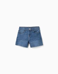 Short en jean ajusté avec cinq poches  - vertbaudet enfant