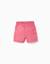 Short midi en popeline avec cordon de serrage et poches Rose foncé 2 - vertbaudet enfant 