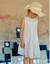 Robe sans manches en coton à rayures ethniques b&s Blanc 1 - vertbaudet enfant 