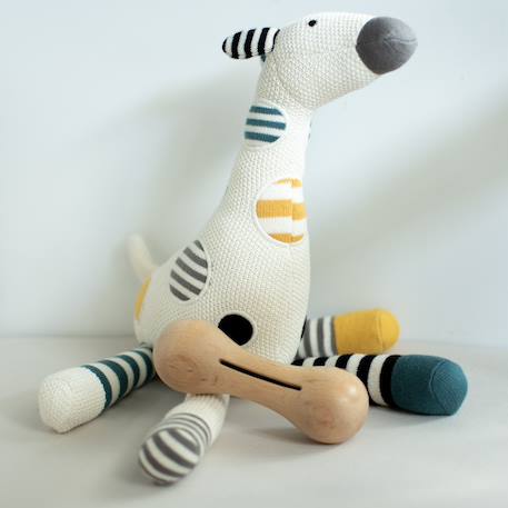 Hochet bois bébé naturel sonore Bois naturel 4 - vertbaudet enfant 
