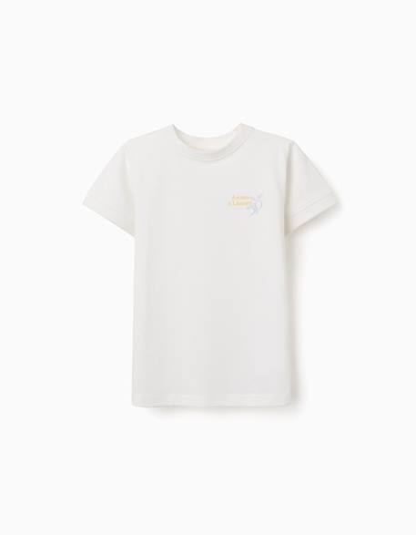 T-shirt en coton avec imprimé aroma di limone Blanc 1 - vertbaudet enfant 