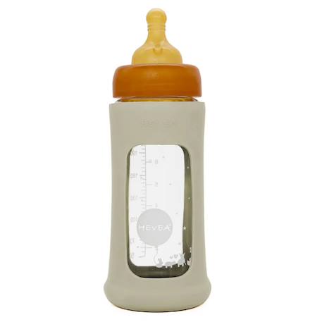 Biberon en verre avec housse de protection - ivory - 250 ml Multi-coloured 2 - vertbaudet enfant 