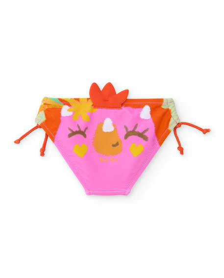Culotte fille en maille avec ornements en relief Rose 2 - vertbaudet enfant 