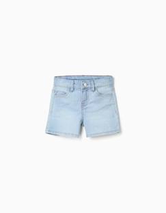 Short en jean ajusté avec cinq poches  - vertbaudet enfant