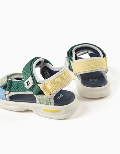Sandales superlight avec brides à scratch Vert foncé 3 - vertbaudet enfant 