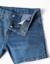 Short en jean ajusté avec cinq poches Bleu+Bleu clair 3 - vertbaudet enfant 