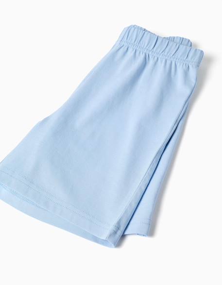 Pyjama en coton avec imprimé crocodile qui brille dans le noir Bleu clair 4 - vertbaudet enfant 