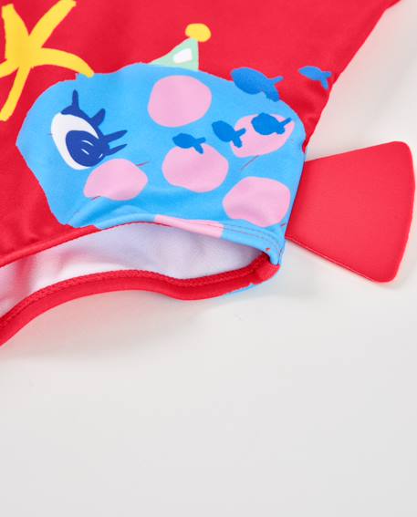 Maillot de bain en maille pour fille avec grand nœud Rouge 5 - vertbaudet enfant 