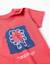 T-shirt en coton avec lion imprimé Rouge 3 - vertbaudet enfant 