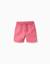 Short midi en popeline avec cordon de serrage et poches Rose foncé 1 - vertbaudet enfant 