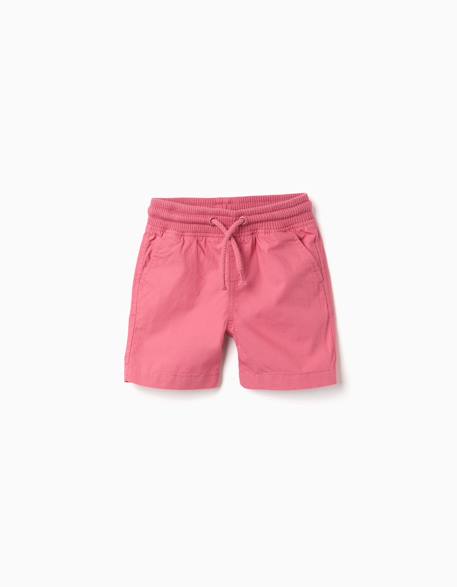 Bébé-Short midi en popeline avec cordon de serrage et poches