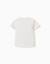 T-shirt en coton avec imprimé nature Blanc+Rose foncé 2 - vertbaudet enfant 