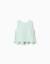 Blouse sans manches en coton et lin avec volants Vert clair 1 - vertbaudet enfant 