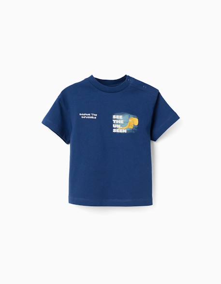 Bébé-T-shirt en coton avec imprimé éléphant