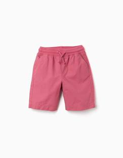 Short midi en popeline avec cordon de serrage et poches  - vertbaudet enfant
