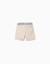 Short chino en sergé avec bande à rayures Beige clair+Bleu foncé 2 - vertbaudet enfant 