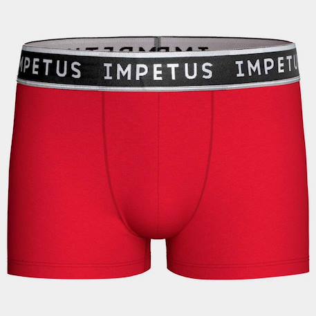 Lot de 2 boxers garçon coton confortable respirant Blanc / marine+Gris / marine+Rouge / gris 18 - vertbaudet enfant 