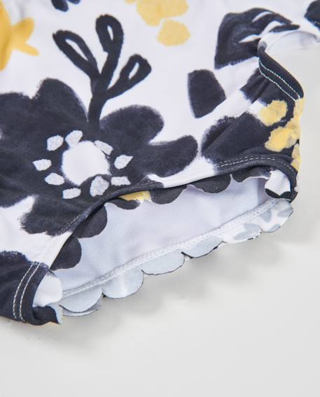Maillot de bain en maille pour fille avec design asymétrique Noir 4 - vertbaudet enfant 
