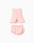 Blouse sans manches + bloomer b&s Rose clair 2 - vertbaudet enfant 