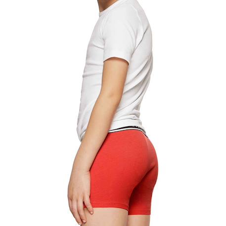 Lot de 2 boxers garçon coton confortable respirant Blanc / marine+Gris / marine+Rouge / gris 15 - vertbaudet enfant 