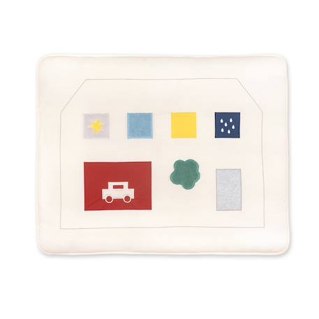 Tapis de parc et jeu - pure coton Ivoire+Moka 1 - vertbaudet enfant 