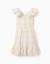 Robe en coton à carreaux avec volants b&s Blanc 3 - vertbaudet enfant 