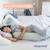 Coussin de grossesse et d'allaitement buddy Cloudy kaki+Pêche 3 - vertbaudet enfant 