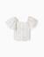Blouse en coton à rayures ethniques b&s Blanc 1 - vertbaudet enfant 