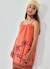 Robe popeline  palmiers Orange 1 - vertbaudet enfant 