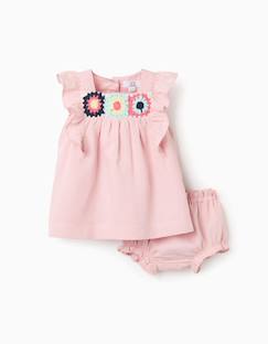 Bébé-Robe, jupe-Robe et bloomer en coton et lin