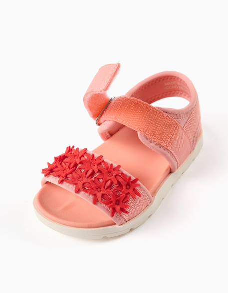 Sandales antidérapantes avec application d'étoiles de mer Corail clair 4 - vertbaudet enfant 