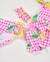 Bikini fille en maille sur fond vichy Rose 4 - vertbaudet enfant 