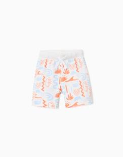 -Short en coton avec imprimé