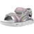 Sandale enfant synthétique clelia Gris+Rose 4 - vertbaudet enfant 