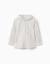 Chemise en coton à manches longues et rayures b&s Blanc 1 - vertbaudet enfant 