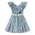 Robe cérémonie  fleurie  et  à volants  angel Bleu foncé or 4 - vertbaudet enfant 