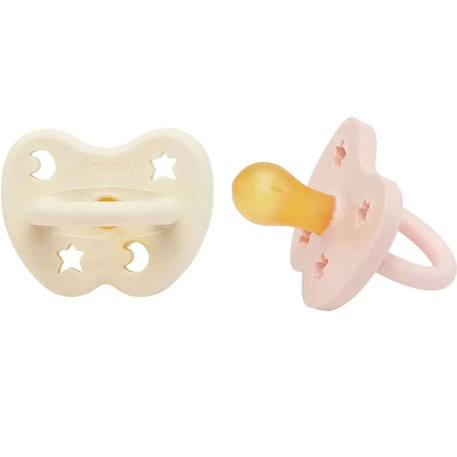 Lot de 2 tétines rondes milky white et powder pink 3-36 mois Multi-coloured 1 - vertbaudet enfant 